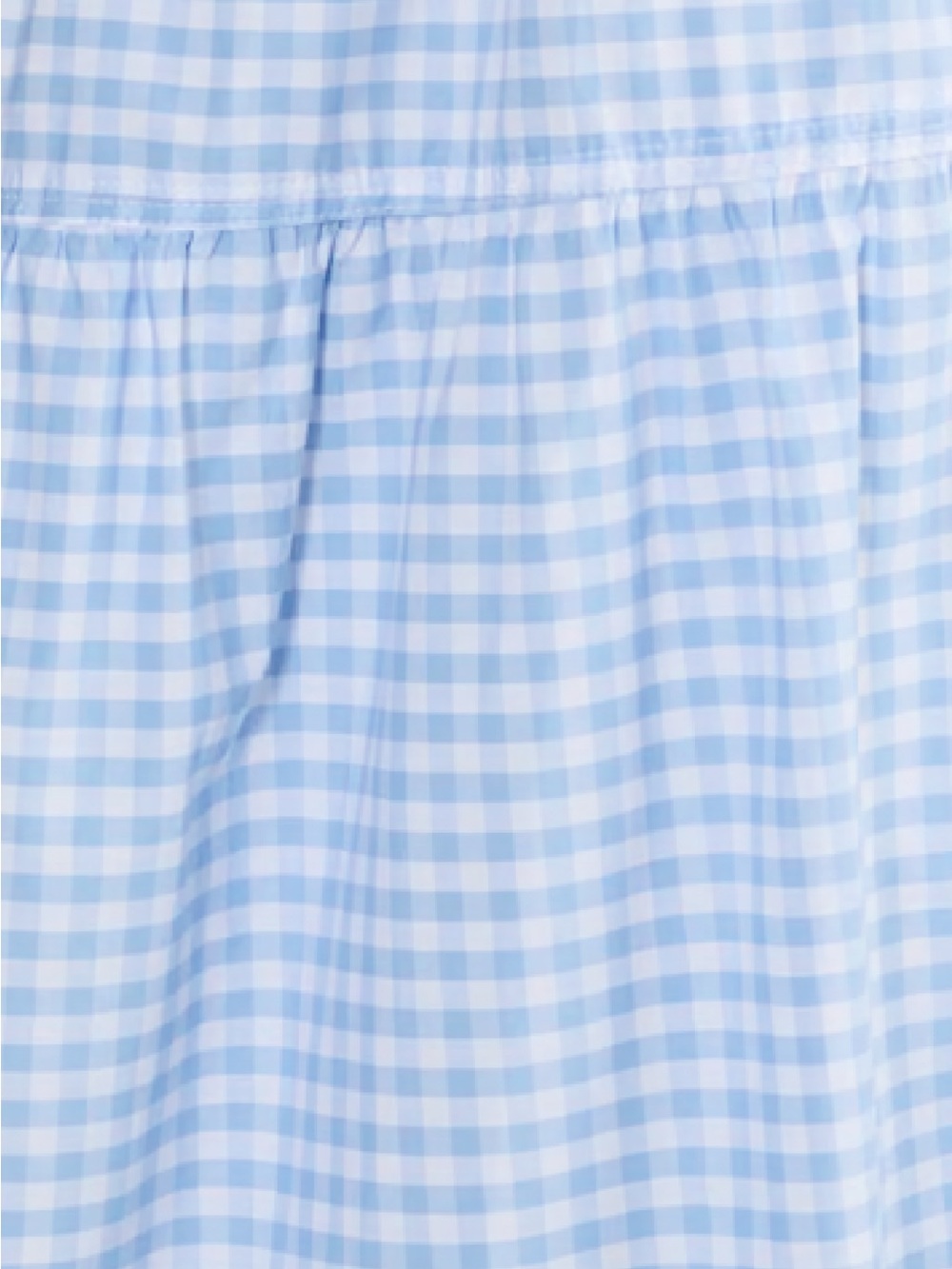 Aritzia Sunday Best Women's Light Blue Gingham Tiered Maxi Skirt - Picture 5 of 10
